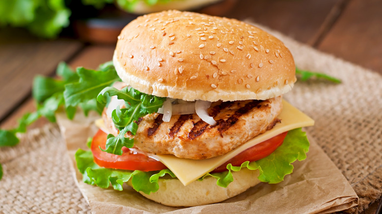 Grilled chicken sandwich