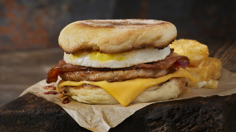 a homemade breakfast sandwich