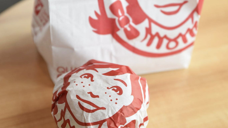 Wendy's takeout bag